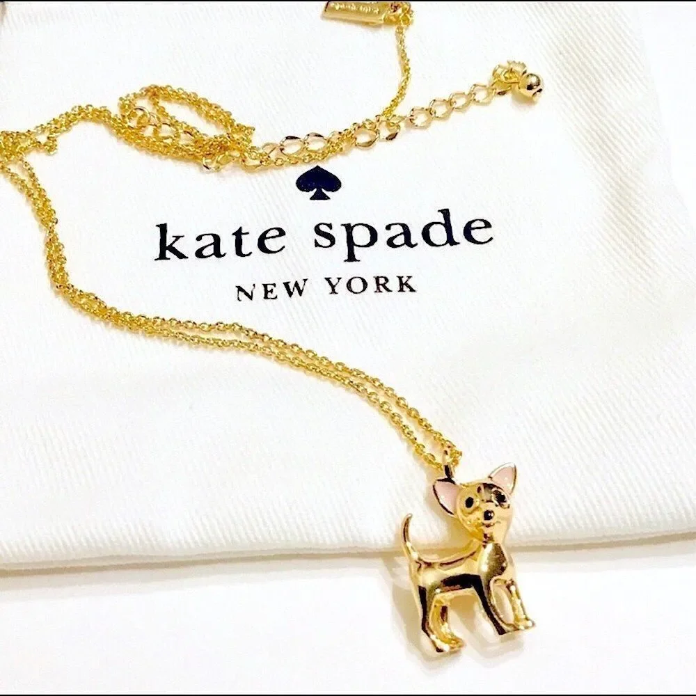 NEW KATE SPADE YO QUIERO TACO CHIHUAHUA NECKLACE